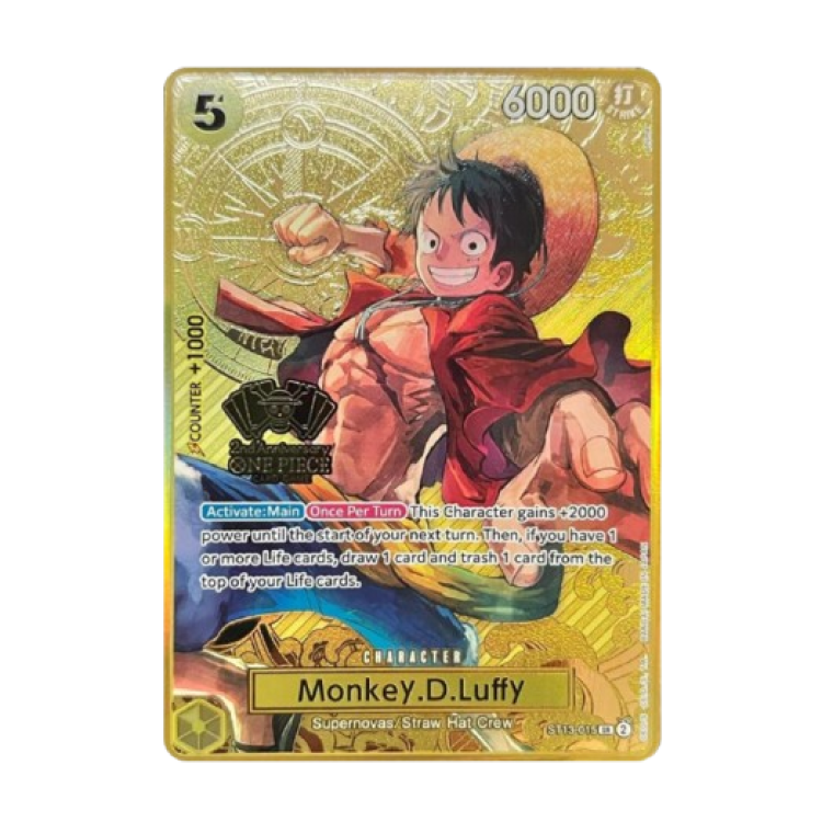 Monkey.D.Luffy (One Piece Japanese Version 2nd Anniversary Set) - One Piece Promotion Cards (OP-PR)