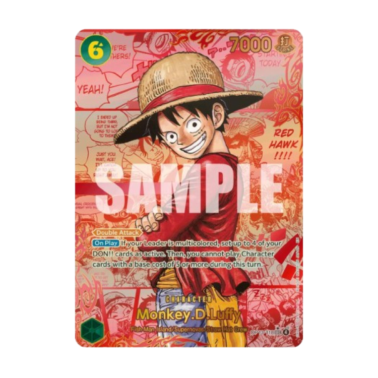 Monkey.D.Luffy (118) (Red Super Alternate Art) - Carrying On His Will (OP13)