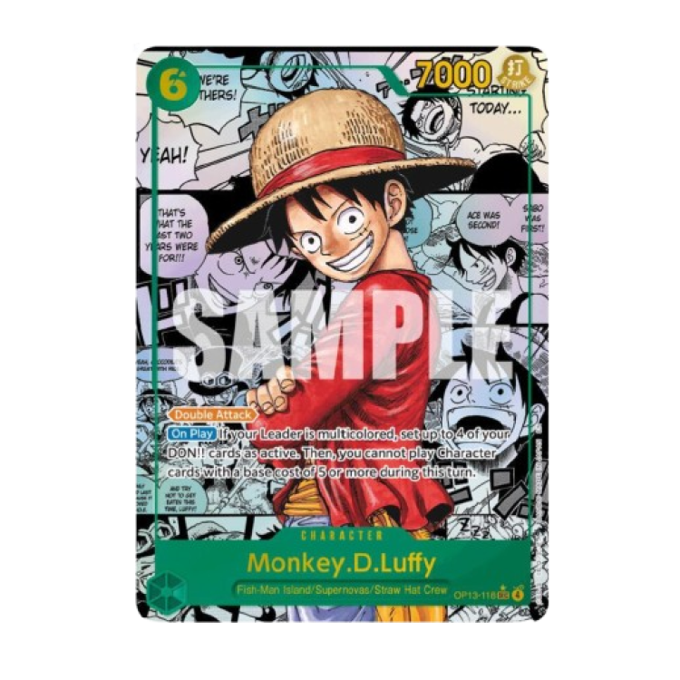 Monkey.D.Luffy (118) (Super Alternate Art) - Carrying On His Will (OP13) Monkey.D.Luffy (118) (Super Alternate Art) - Carrying On His Will (OP13)