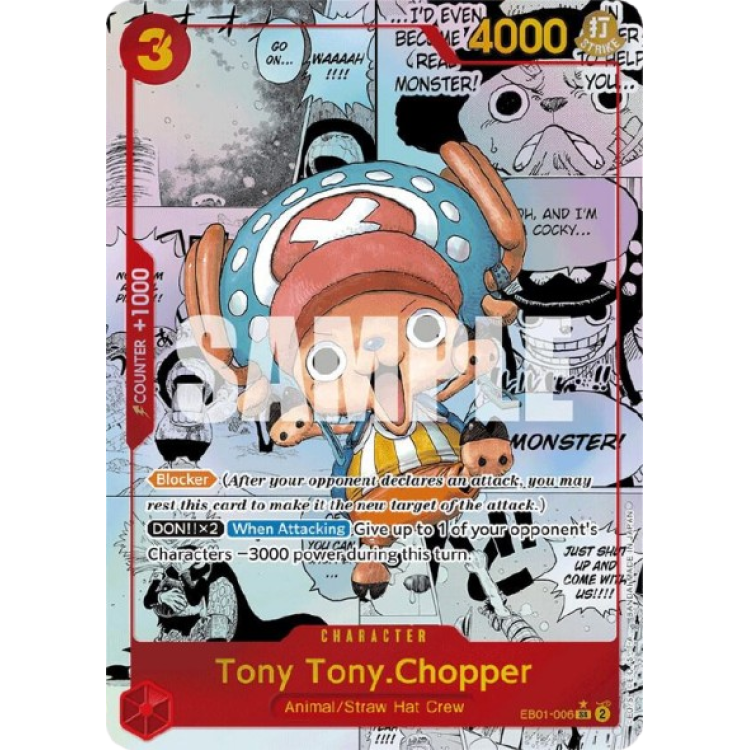 Tony Tony.Chopper (Alternate Art) (Manga) - Extra Booster: Memorial Collection (EB-01) Tony Tony.Chopper (Alternate Art) (Manga) - Extra Booster: Memorial Collection (EB-01)