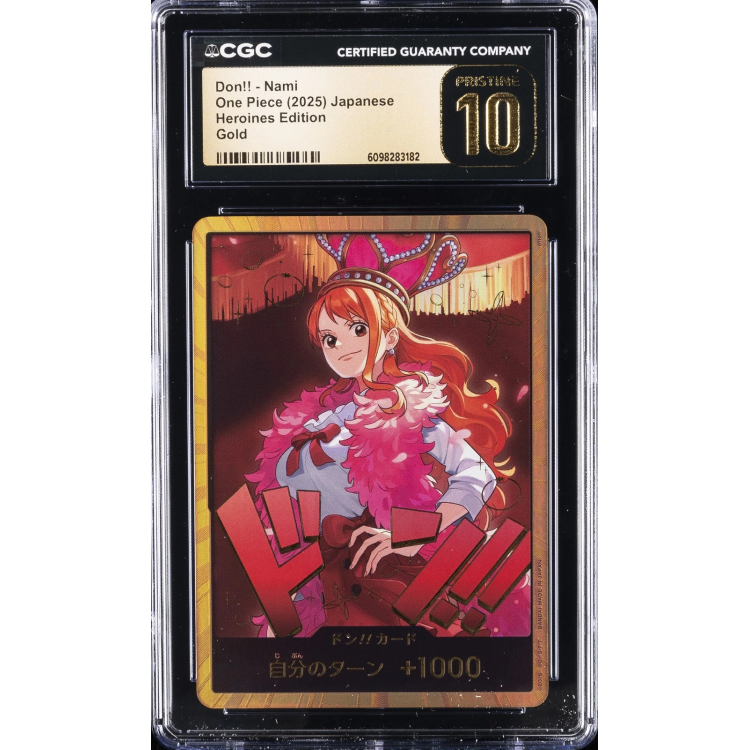 CGC PRISTINE 10 - 2025 JPN HEROINES ED GOLD DON!! - NAMI