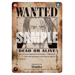 Shanks (004) (Wanted Poster) - Emperors in the New World (OP09)